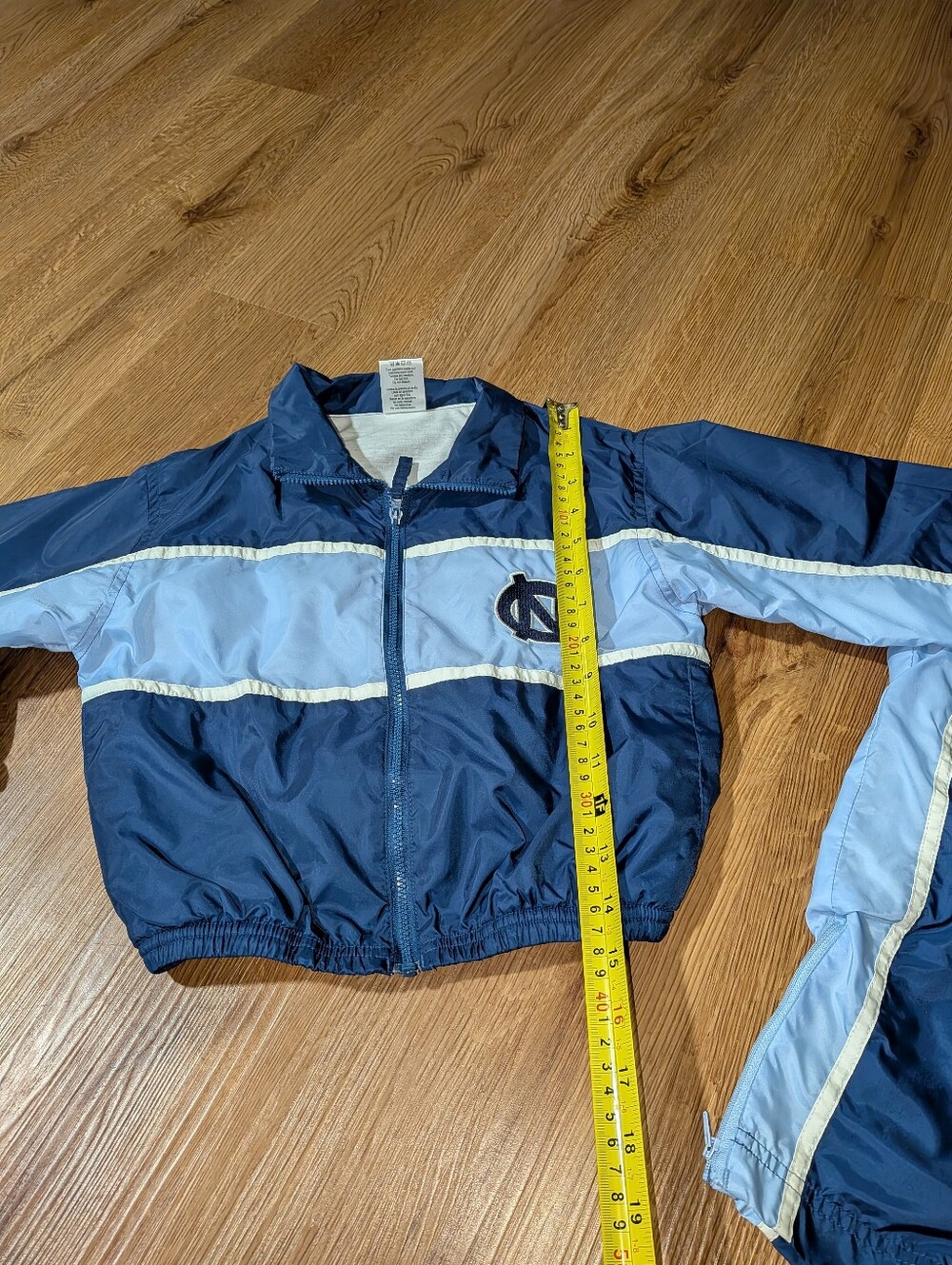 Vintage Kids' UNC Windbreaker Tracksuit 4T - Picture 5 of 12